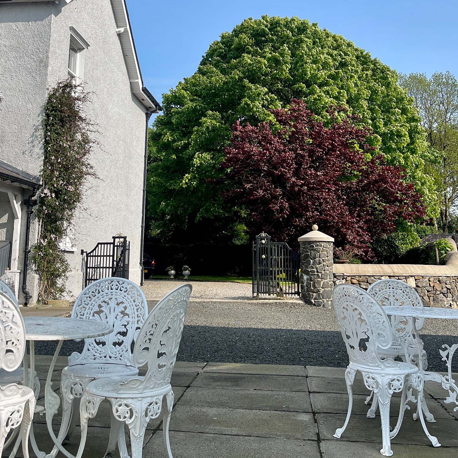 Outside tables and chairs