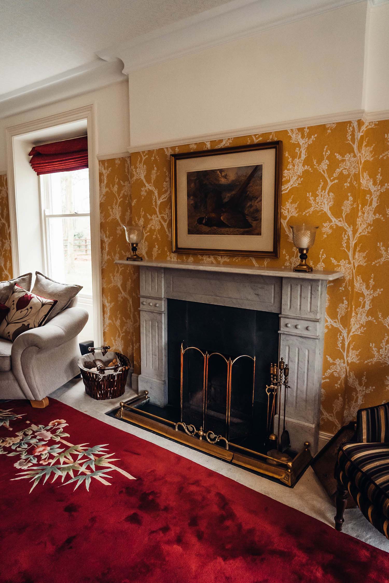 Fireplace in the Piano Room