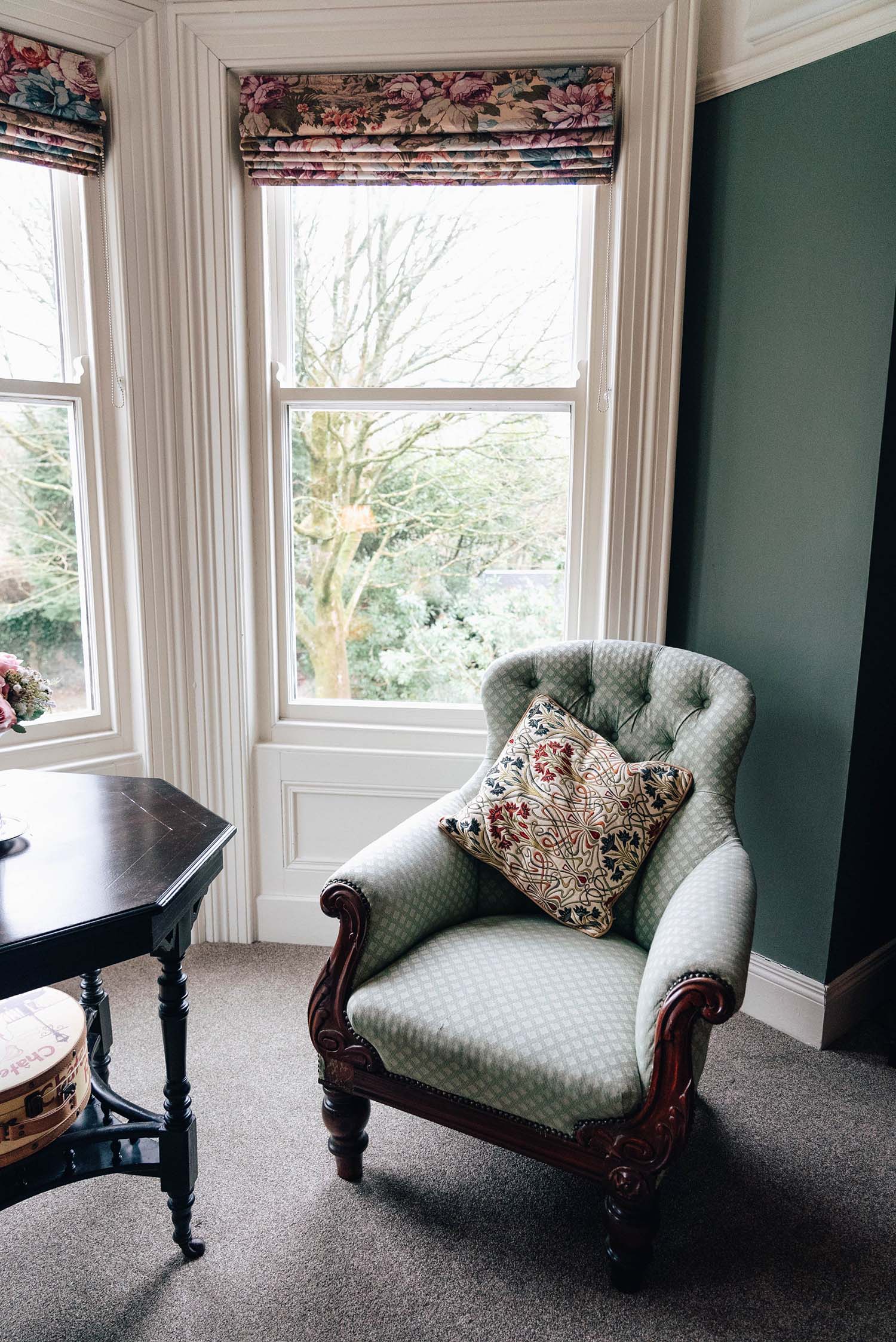 Sitting area in the Green Bedroom